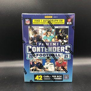 2021 Panini Contenders Football 6-Pack Blaster Box NFL Auto or Memorabilia